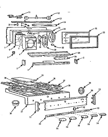 Backguard and main top