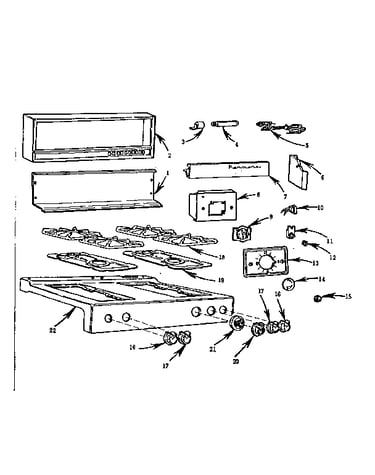 Backguard and main top