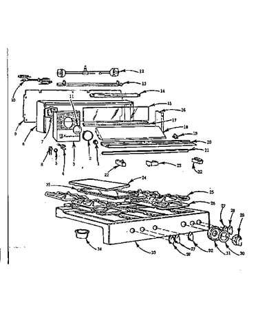 Backguard and main top