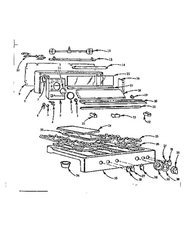 Backguard and main top