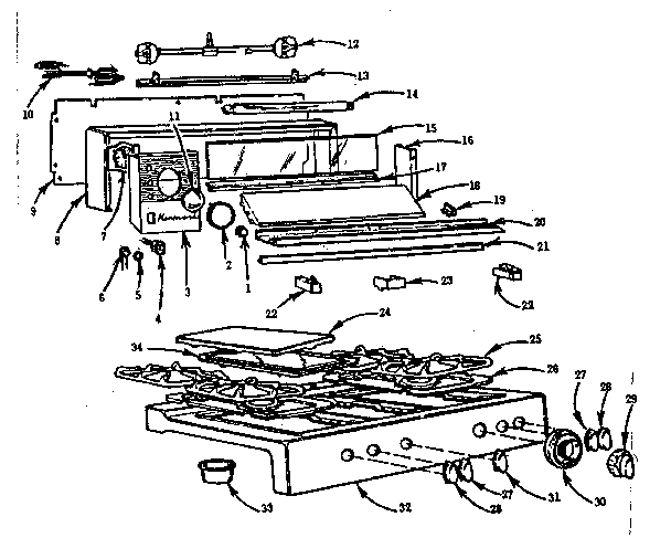 BACKGUARD AND MAIN TOP