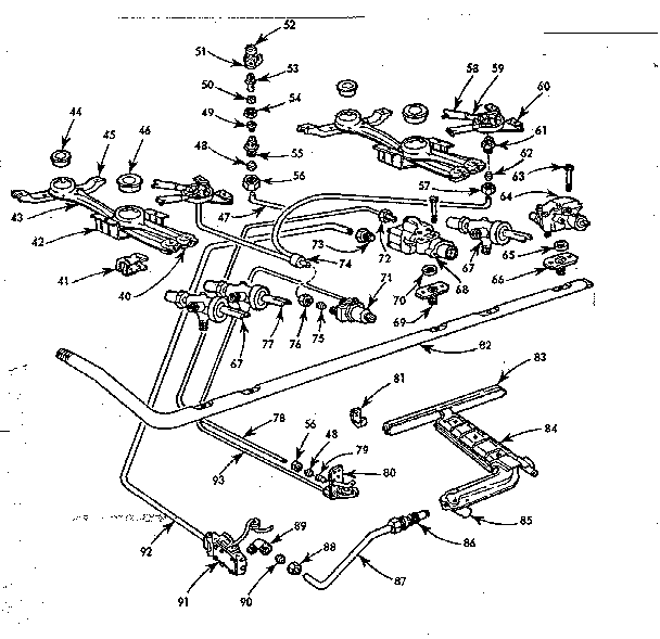Burner section