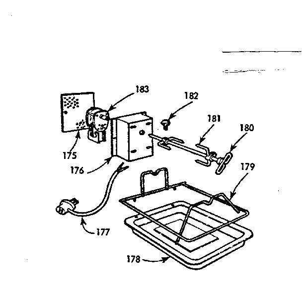 Optional equipment-oven rotisserie