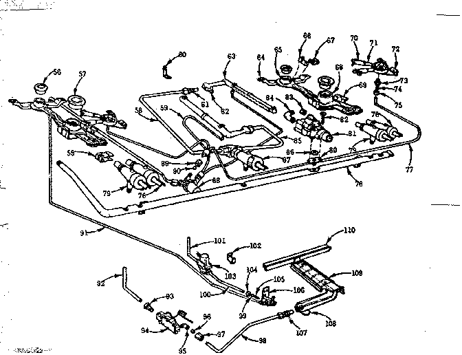 Burner section