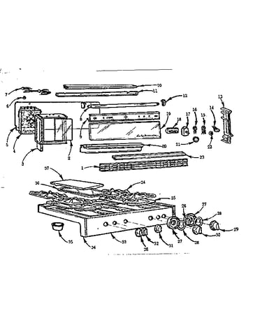Backguard and main top