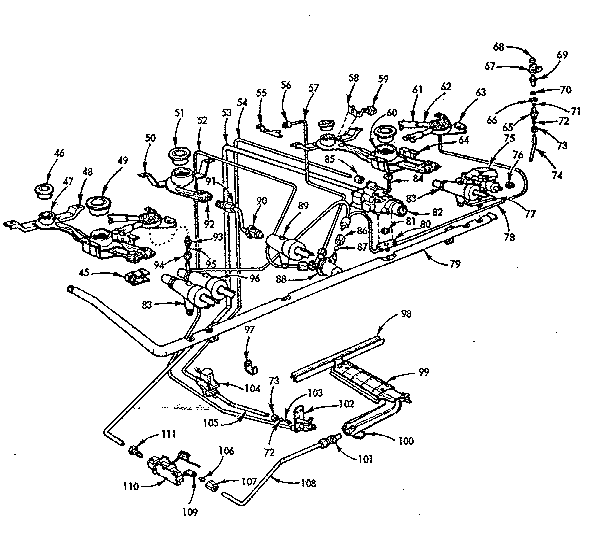 Burner section