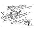 Kenmore 103794610 main top and bottom section diagram