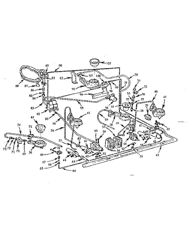 Burner section