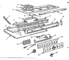 Kenmore 103796624 main top and bottom section diagram