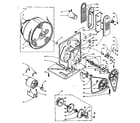 Kenmore 1106007610 base and bulkhead assembly diagram