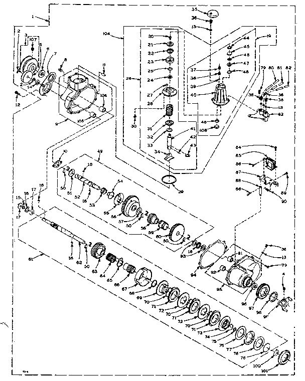 Speed changer assembly