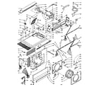 Kenmore 1106109804 top and front assembly diagram