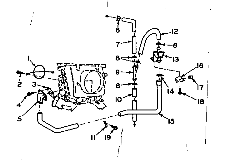 Blower inlet flush accessory