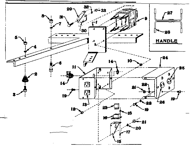 MOUNTING BASE & HANDLE