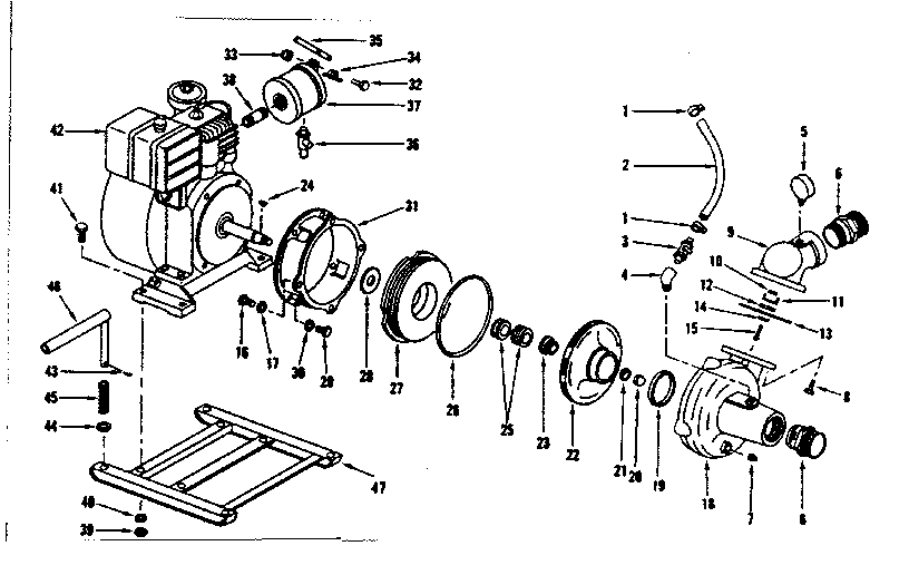 Engine driven pump