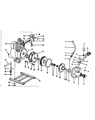 Engine driven pump