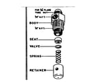 Craftsman 10289001 check valve assembly diagram
