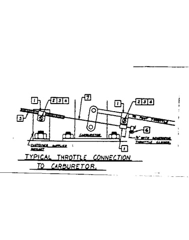 Typical throttle connection to carburetor