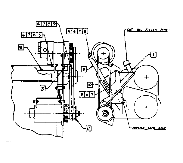 Ford v-8 1955 thru 1958 mounting kit