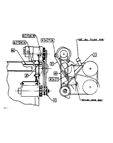 Ford v-8 1955 thru 1958 mounting kit
