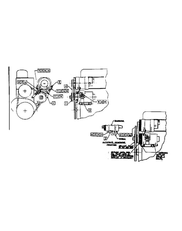 Universal piggy back mounting kit for v-8 & 6 cyl. engines