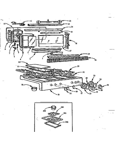 Backguard and main top