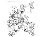 Tecumseh HS40-55457C basic engine diagram