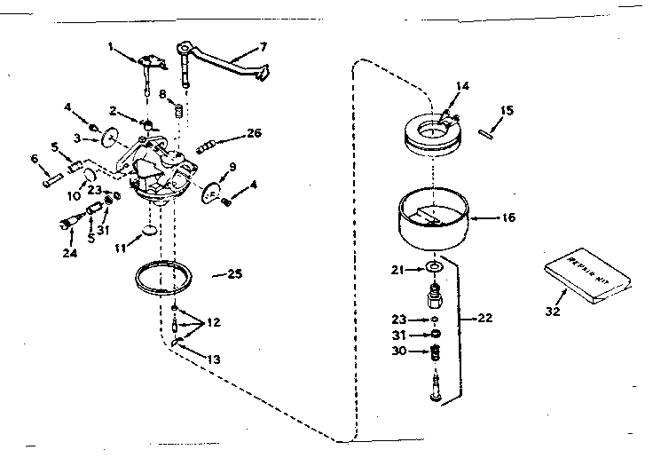 Carburetor no. 631535
