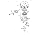 Tecumseh HS40-55457C rewind starter no. 590473 diagram