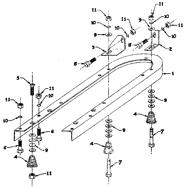 ENGINE - GENERATOR MOUNTING BASE