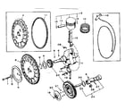 Craftsman 62720191 crankshaft, flywheel, camshaft and piston group diagram