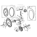 Craftsman 62720193 crankshaft, flywheel, camshaft and piston group diagram
