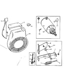 Throttle control, starter motor and housing group