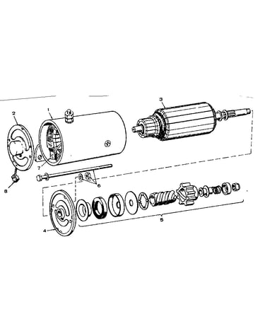 Starting motor parts group
