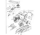 Craftsman 91762810 engine/chain and guide bar diagram