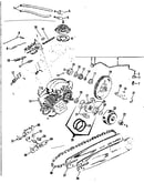 Engine/chain and guide bar