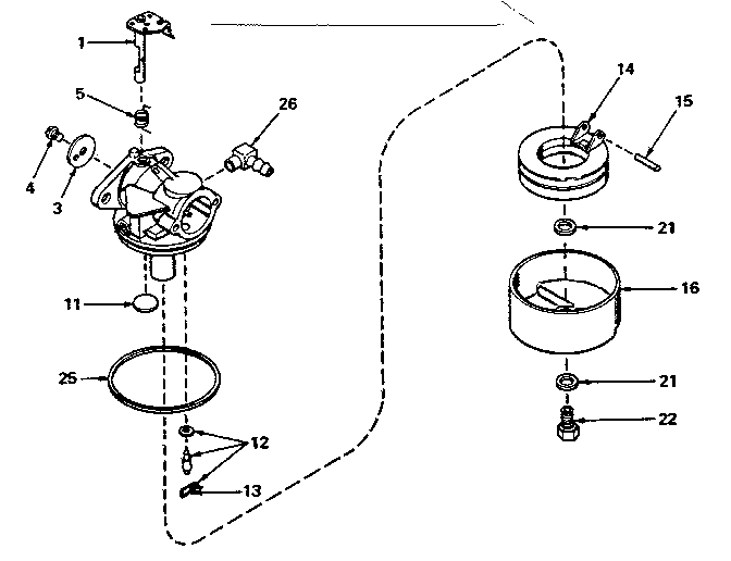 Carburetor no. 631612