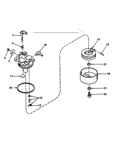 Carburetor no. 631612