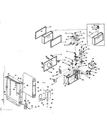 Filter components & pad frame assembly