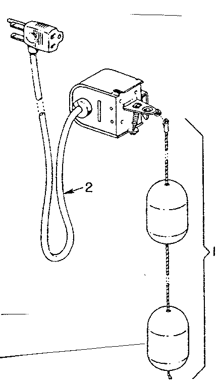 Mechanical switch - cable and float assembly