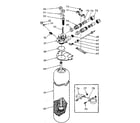 Kenmore 62534722 resin tank, valve adaptor diagram