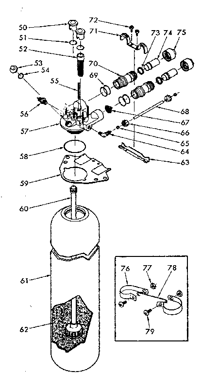 Resin tank, valve adaptor