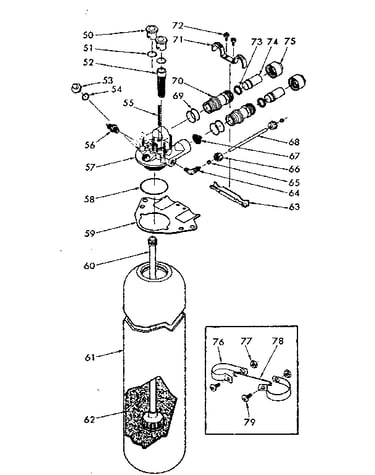 Resin tank, valve adaptor