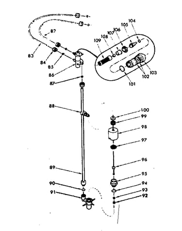 Brine valve asm & nozzle asm