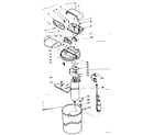 Kenmore 62534742 major component assemblies and associated parts diagram