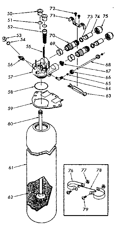 RESIN TANK, VALVE ADAPTOR & ASSOCIATED PARTS