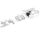 Kenmore 867587710 blower assembly diagram