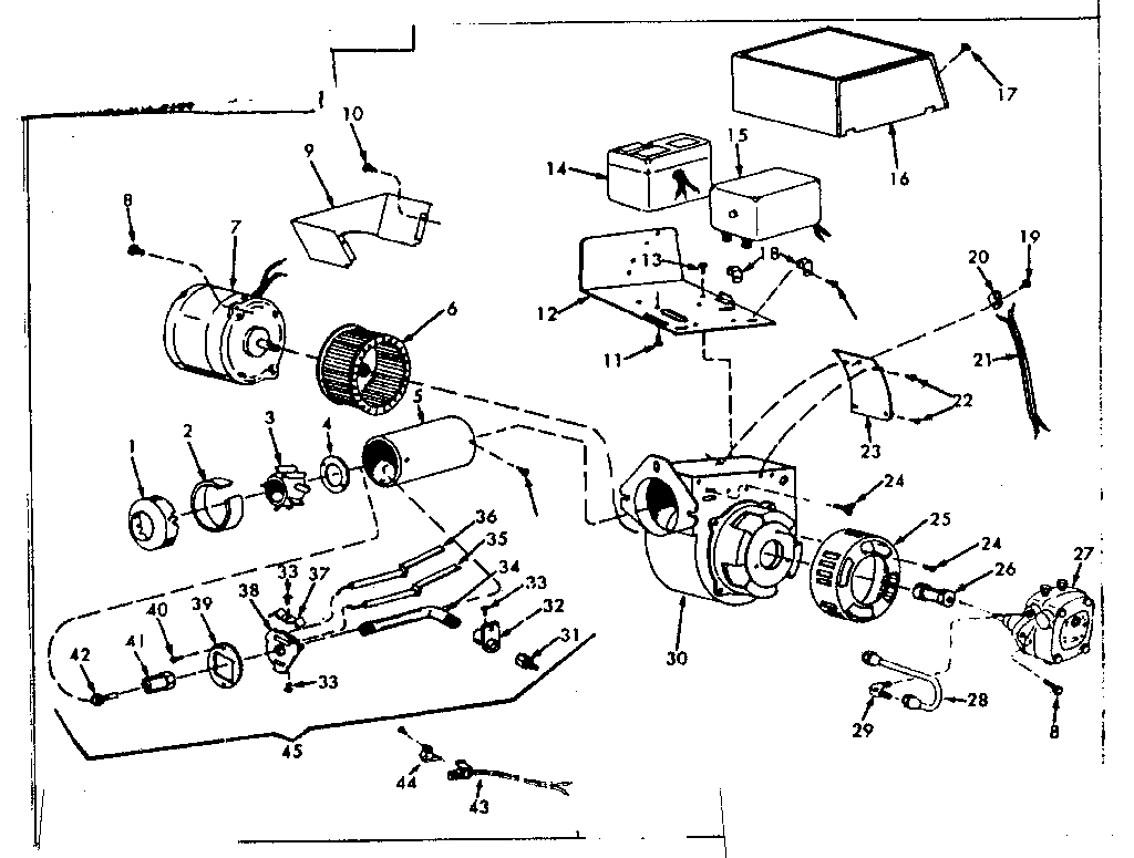 Oil burner assembly