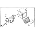 Kenmore 867745930 blower assembly diagram