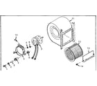 Kenmore 867745950 blower assembly diagram